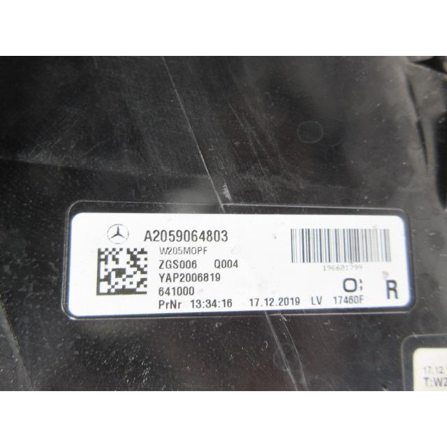 W205 Cクラス 後期 純正 右 内側 テールランプ A2059065105 良品 メルセデス・ベンツ Cクラス W205 後期 純正 右 テールランプ