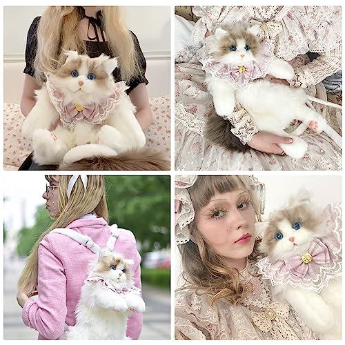中古品 Chongker ハンドメイド リアルな猫型リュック 猫のぬいぐるみペット好きな人へのプレゼント 女性へのプレゼント (リュック) 【1807283752】(10000円)