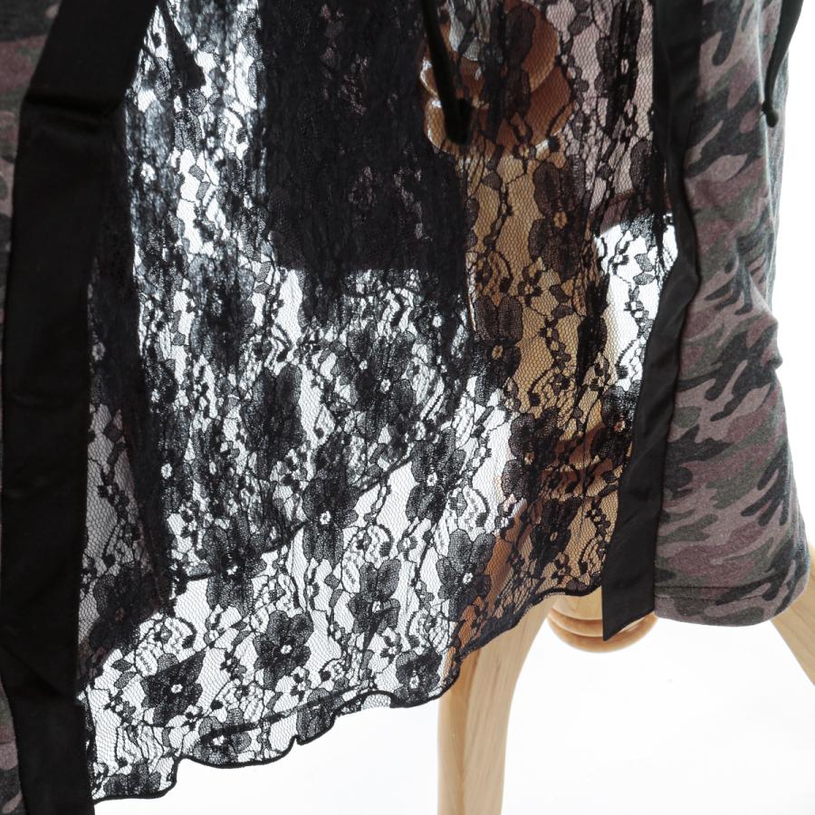 サイドスピンドルレース ロングスカート y2k ファッション （MKR）9174