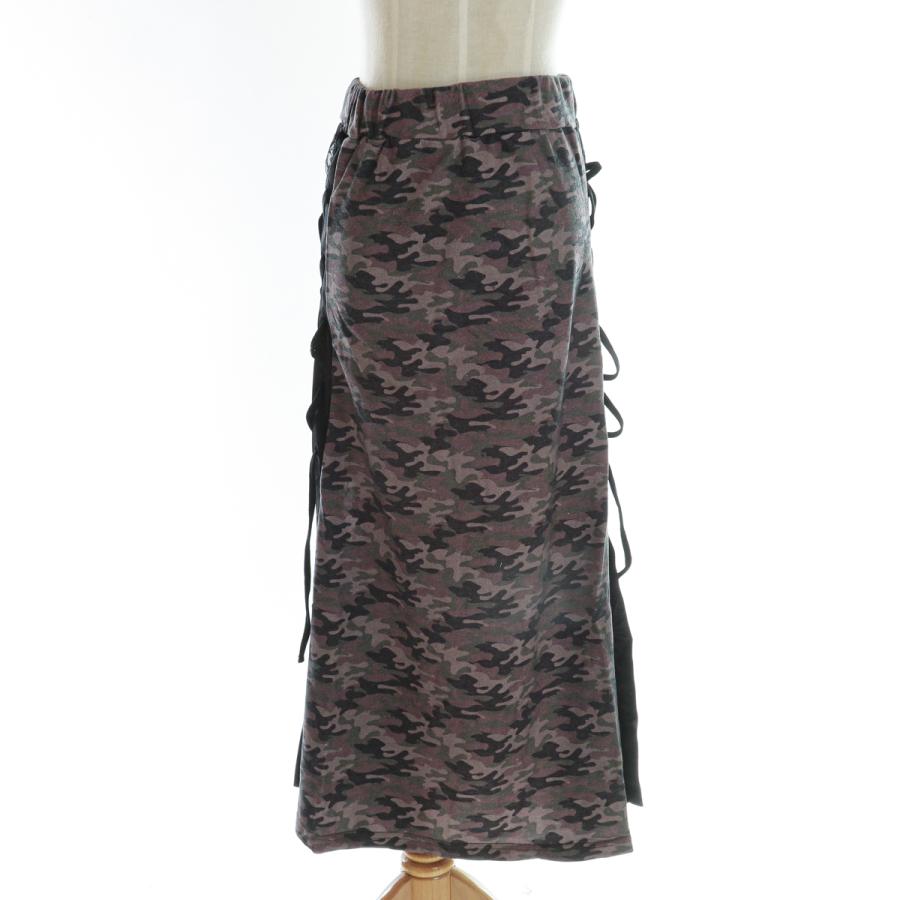 サイドスピンドルレース ロングスカート y2k ファッション （MKR）9174