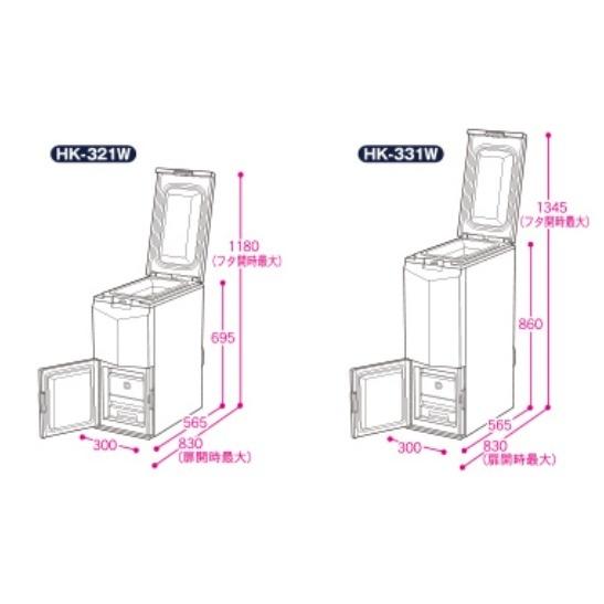 保冷米びつ 「Cool Ace」HK-321W 米容量21kgタイプ : エムケー精工