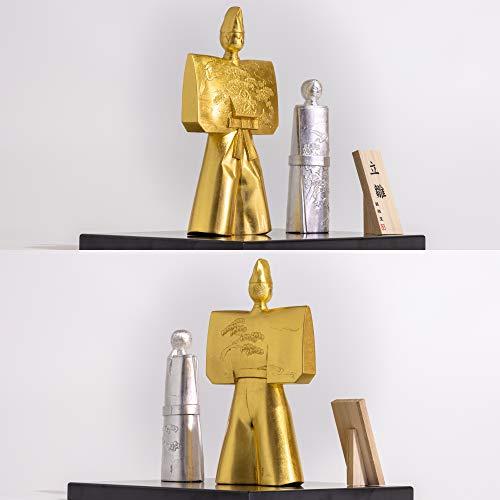 銀雅堂 立雛 屏風セット＿置物 ひな祭り 雛人形 高岡銅器(たちびなびょうぶせっと) 屏風 敷台 男雛 銀雅堂 高岡銅器 本体 女雛