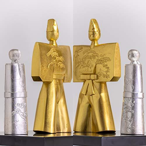 銀雅堂 立雛 屏風セット＿置物 ひな祭り 雛人形 高岡銅器(たちびなびょうぶせっと) 屏風 敷台 男雛 銀雅堂 高岡銅器 本体 女雛