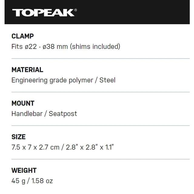 Topeak-自転車用ボトルホルダー,tmd06アルミニウム合金,ドリンクカップ用の調整可能なボトルホルダー｜mkshopsjapan｜08