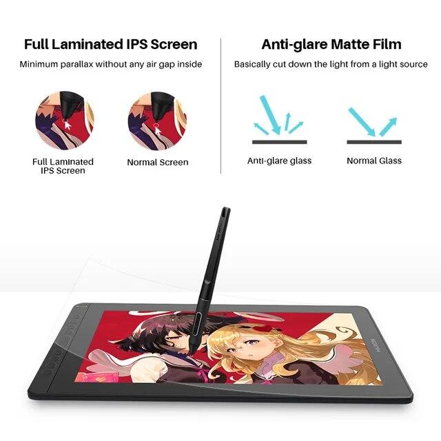 Huion kamvas 16 2021-グラフィックタブレット,15.6インチ画面,描画画面付き,Androidデバイス用デジタルタブレット,PC,｜mkshopsjapan｜02