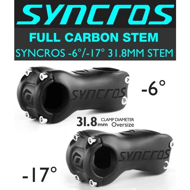 Syncros超軽量カーボンフレイザーsl mtb/マウンテン自転車パーツロードバイクカーボンファイバーステム角度6/17度31.8*70-120ミリ｜mkshopsjapan｜11