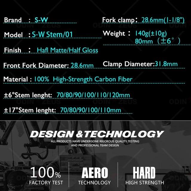 カーボンファイバーフレームS-W度,超軽量,マウンテンバイクおよびロードバイク用,6/17度,31.8*70-120mm｜mkshopsjapan｜02