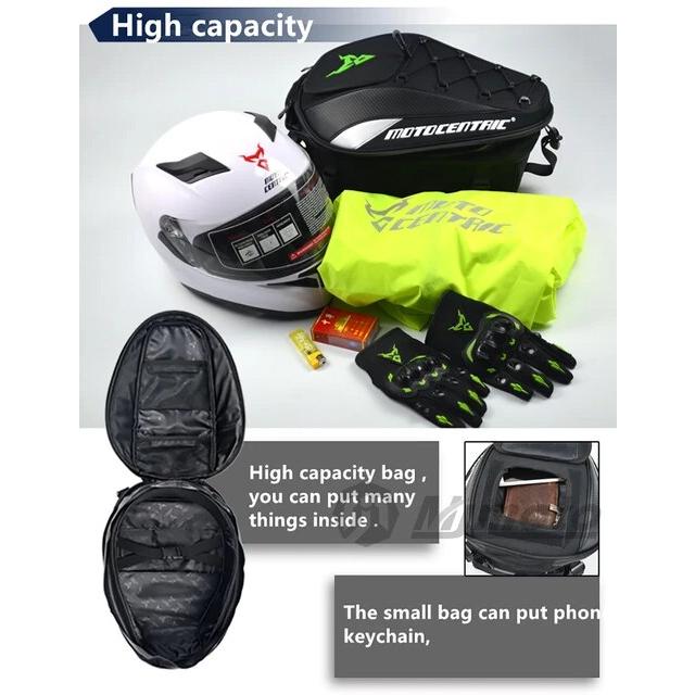 買いクーポン オートバイのテールバッグ，防水多機能バッグ，大容量のオートバイの座席バッグ，ヒップレッグバッグ