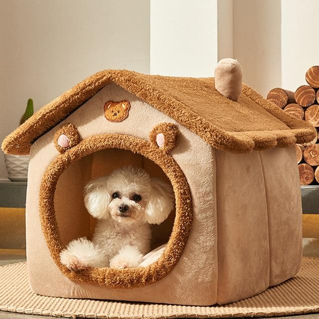 爆安プライス 柔らかい犬の家，冬の猫の家，取り外し可能な取り外し可能なクッション，子犬のテント，犬のアクセサリー