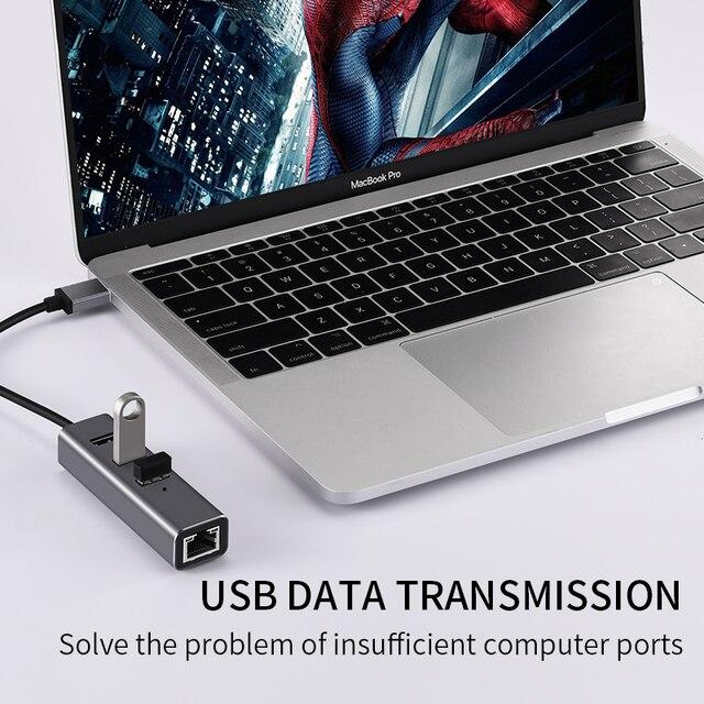 MacBookおよびコンピューター用のUSBType-Cハブ,100Mbps,3ポート,3.0タイプC,rj45イーサネットアダプター,LAN 8｜mkshopsjapan｜08