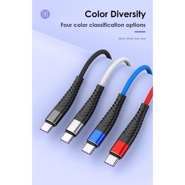 USB Type-C超高速急速充電ケーブル,100W,7A,Huawei P20 P30 P40 P50 Pro Mate 10 20 30 40 H｜mkshopsjapan｜15