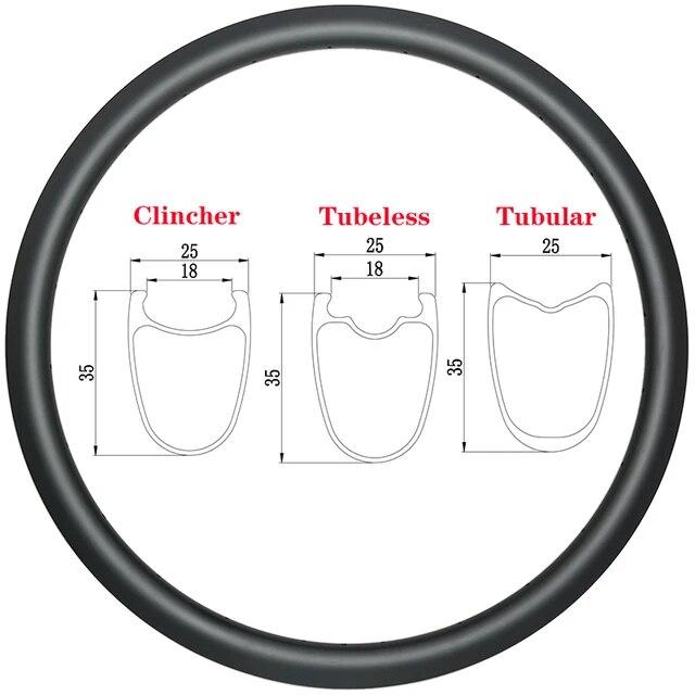 ロードバイク用管状カーボンリム700c,35/38/40/45/50mm,幅25mm,18mm,ディスク/vブレーキ16-36穴｜mkshopsjapan｜02