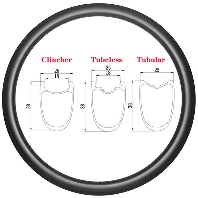 ロードバイク用管状カーボンリム700c,35/38/40/45/50mm,幅25mm,18mm,ディスク/vブレーキ16-36穴｜mkshopsjapan｜03