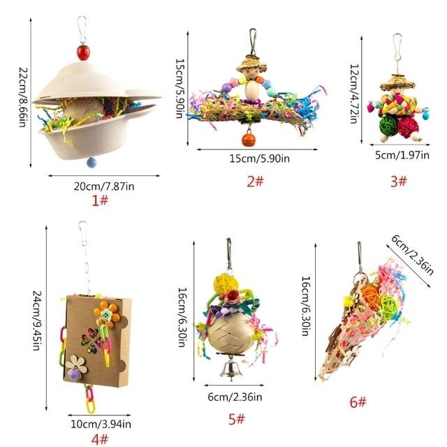 鳥咀嚼紙/籐おもちゃ小さなオウムぶら下げオウム臼歯おもちゃケージ用｜mkshopsjapan｜18