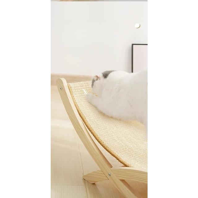 猫用折りたたみ式木製ベッド,ポータブルで洗えるスクラッチクッション付きの猫用ハンモック,夏用の小さなベッド,取り外し可能｜mkshopsjapan｜12