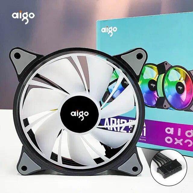 Aigo AR12 120mm pc gamer computer Case Fan RGB 12v Heatsink aura sync Coole｜mkshopsjapan｜07