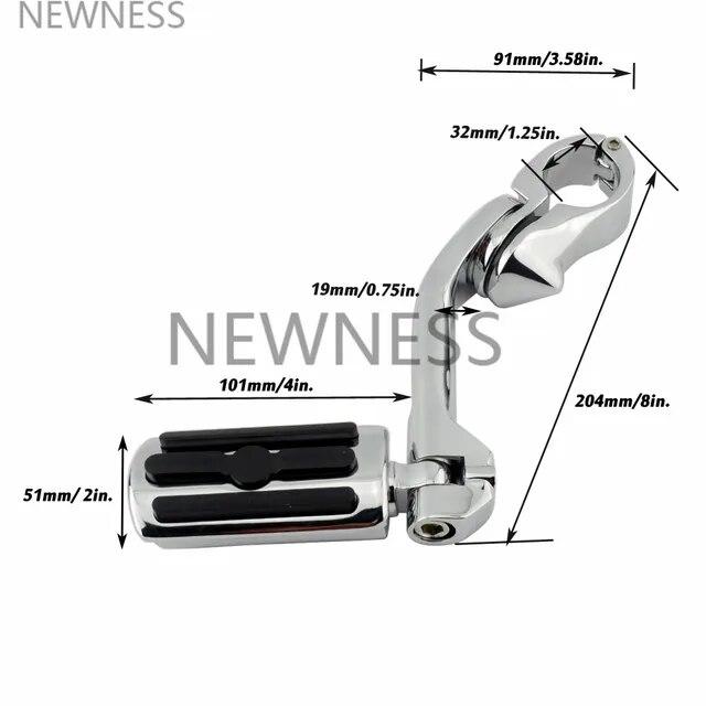 オートバイ 1.25 "32 ミリメートル調整可能なクラッシュバーhighway engineガードフットペ用のfr-カフェレーサー｜mkshopsjapan｜11