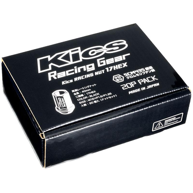 送料無料 KYO-EI Kics Racing Nut (Nut SET) 20pcs (20個) KRN3BKN