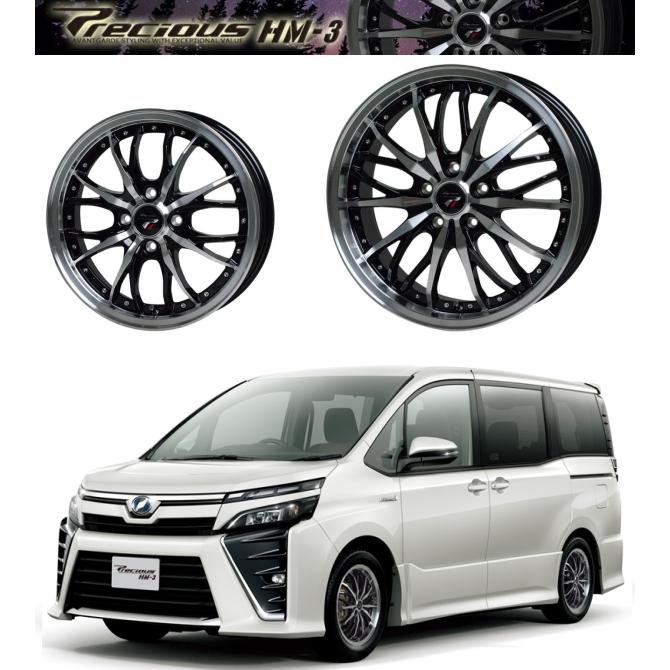[業販限定販売] [新品] [18インチ] [Precious HM-3] [7J+55] [235/55R18] [Legacy Outback] [プレシャス] [BK/P] [メッシュ]