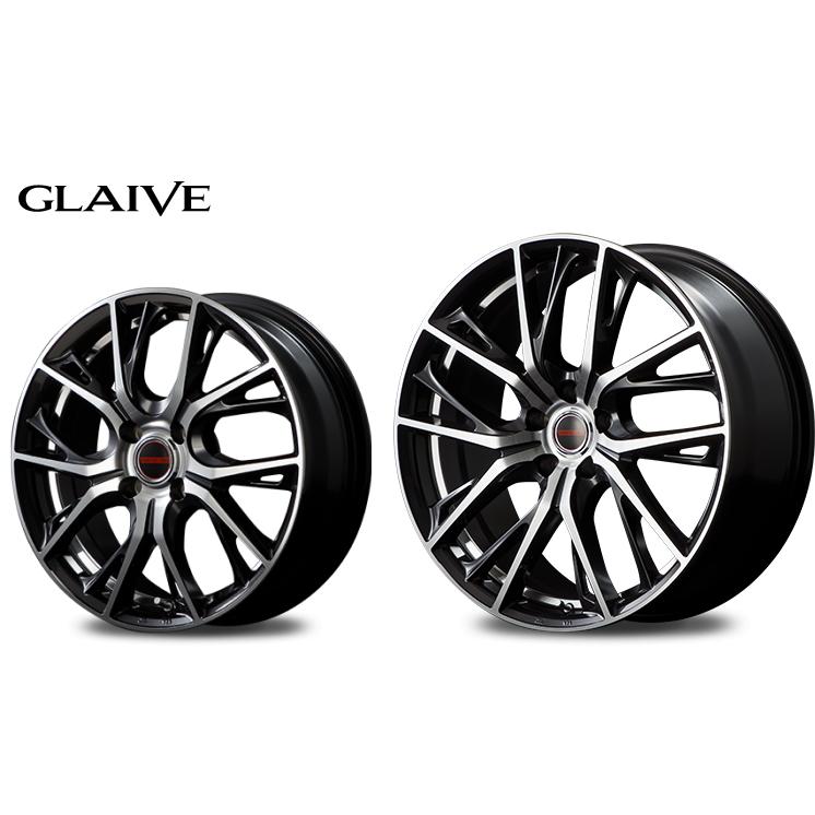 [業販限定販売] [新品] [18インチ] [VERTEC ONE GLAIVE] [7J+48] [235/50R18] [エクストレイル] [DBP/UCDC] [ブラポリ] [MID]