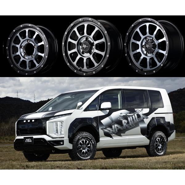 業販品 新品 16インチ NITRO POWER M10 PERSHING 6.5J+38 6-139.7 106φ 4本SET BKDC/ブラッククリア 特選タイヤ 215/65R16 8PR 夏タイヤ