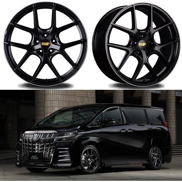 [業販限定販売] [新品] 17インチ RMP 025F 7J+48 225/65R17 CX-5/CR-V 4本SET [セミグロスブラック] [アールエムピー]