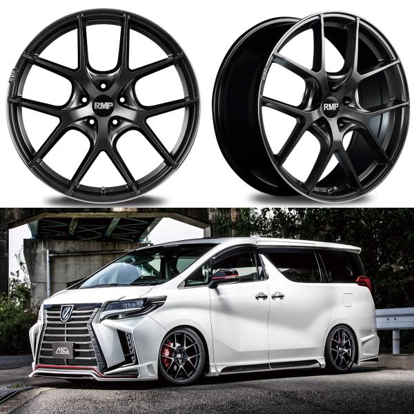 [業販限定販売] [新品] 17インチ RMP 025F 7J+40 225/65R17 ハリアー [4本SET] [セミグロスガンメタ] [アールエムピー]