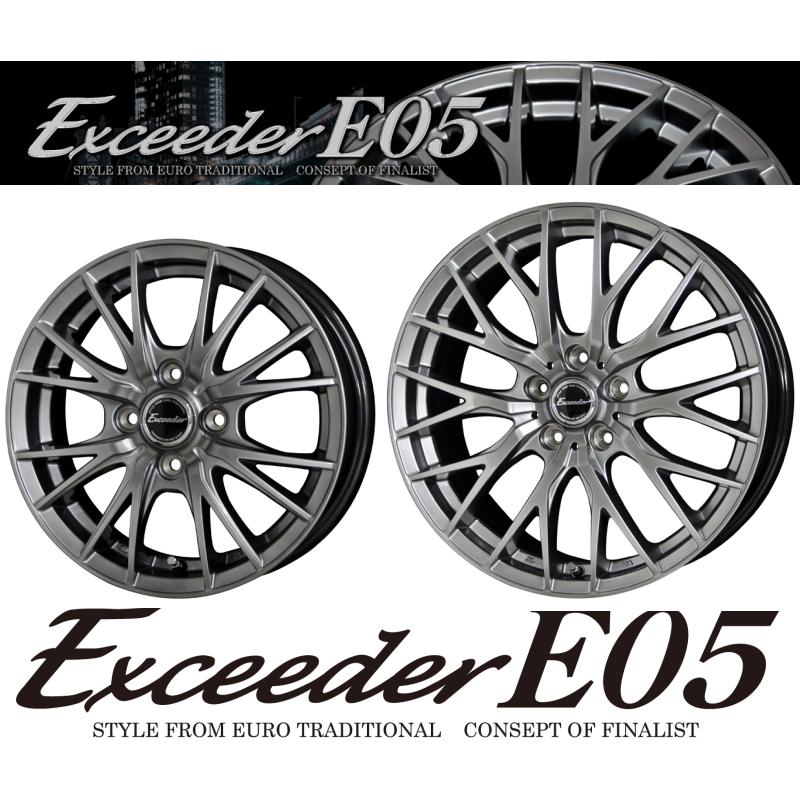 [業販限定販売] 冬用 4本セット 新品 Exceeder E05 CS 16インチ 6.5J+38 特選 SNOW TIRES 215/60R16 クラウン/マークX/ティアナ