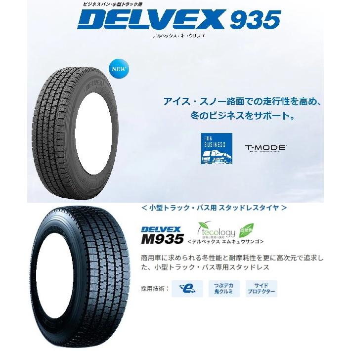 トーヨーデルベックス145/80R12スタッドレス DELVEX トーヨータイヤ 145/80R12 86/84N デルベックス 935