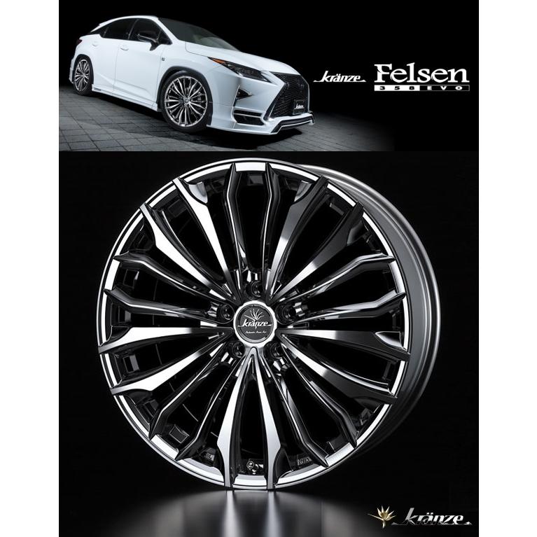 業販限定販売] [4本セット] [新品] 19インチ Kranze Felsen 358EVO 8J+ 