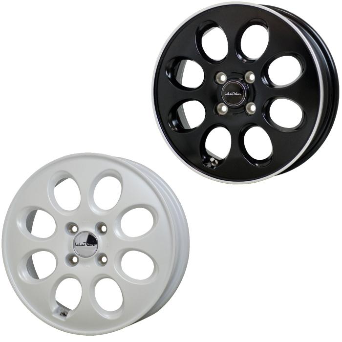 12インチ 4穴 100 3.5B ララパーム オーバル ホワイトorブラック