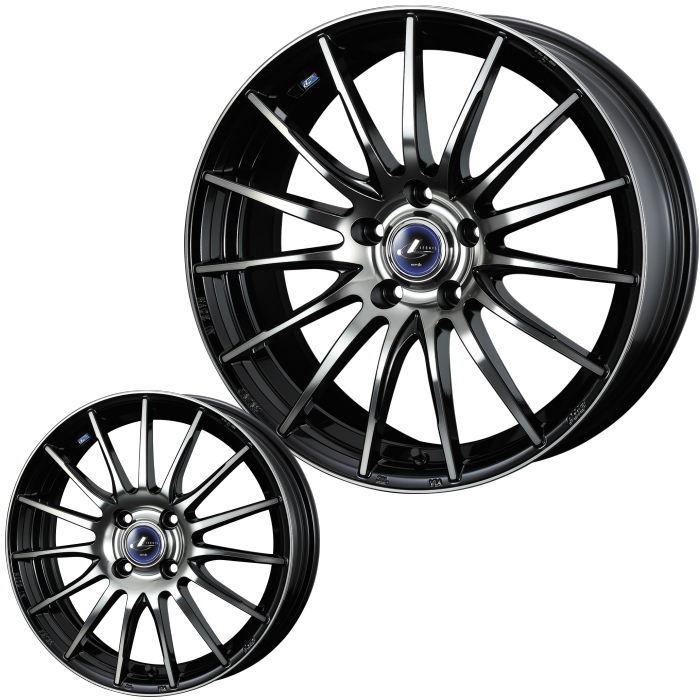 16インチ 4穴 100 5J LEONIS NAVIA 05 BPB ホイール単品 4本セット : d  