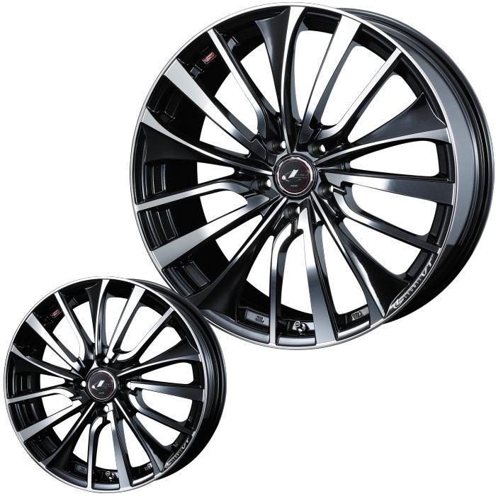 WEDS 16インチ 5穴 114.3 6.5J LEONIS VT PBMC ホイール単品 4本セット 