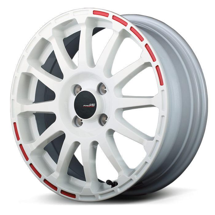 17インチ 5穴 114.3 7J RMPレーシング GR12 ホワイト ホイール単品 4本 