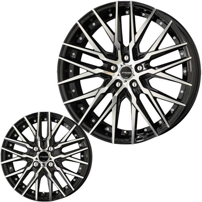 19インチ 5穴 114.3 8.5J/9.5J シュタイナー CVX ブラックポリッシュ