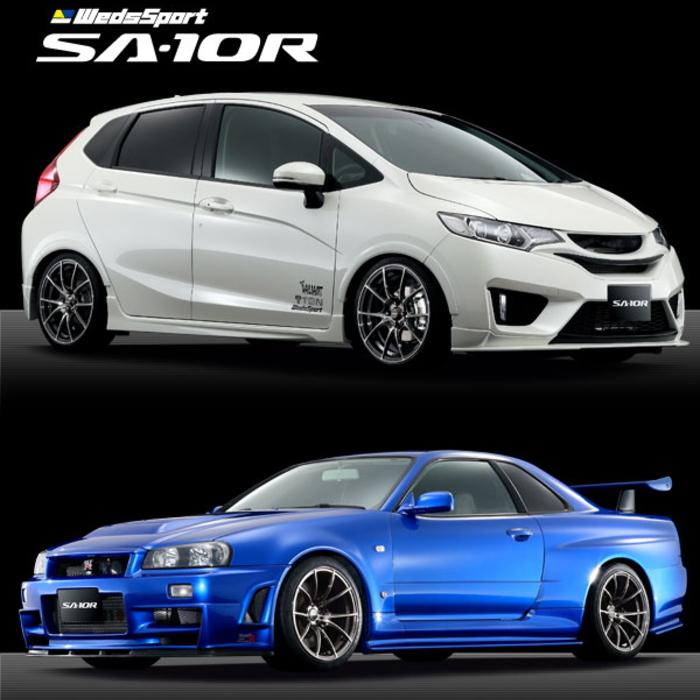 17インチ 4穴 100 7J WedsSport SA-10R ZBB ホイール単品 4本セット 