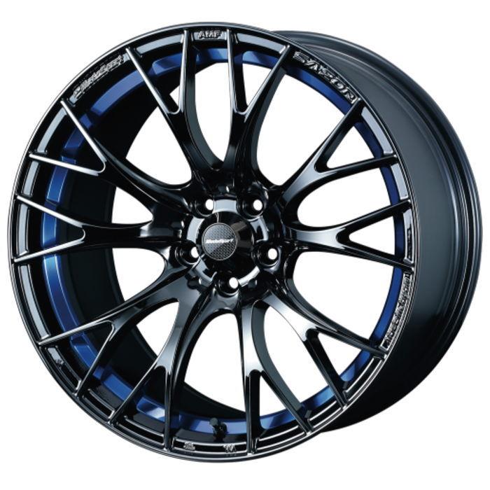 WEDS 17インチ 4穴 100 7J WedsSport SA-20R BLC2 ホイール単品 4本 