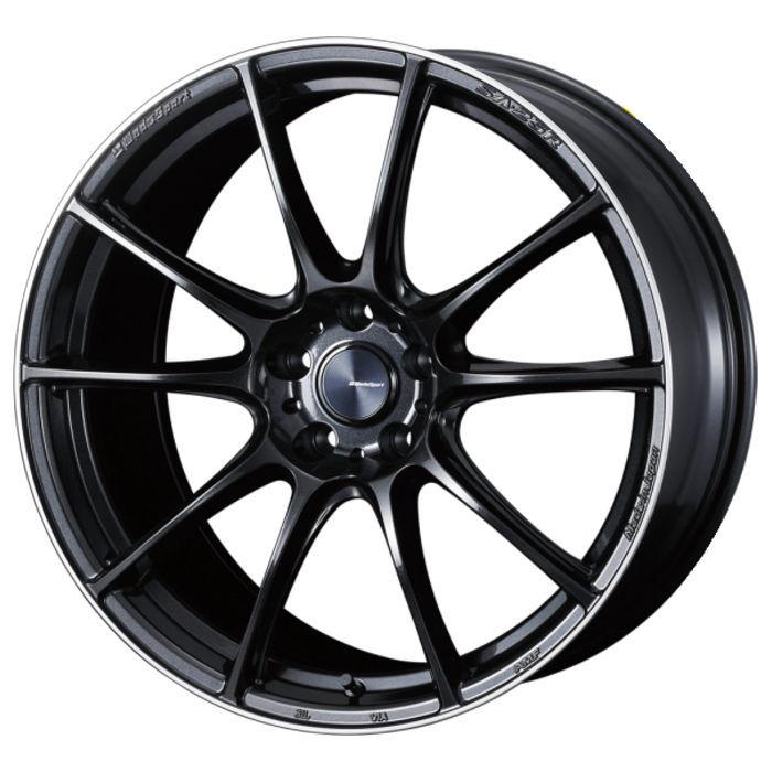 20インチ 5穴 114.3 8.5J/9.5J WedsSport SA-25R METAL BLACK/F 