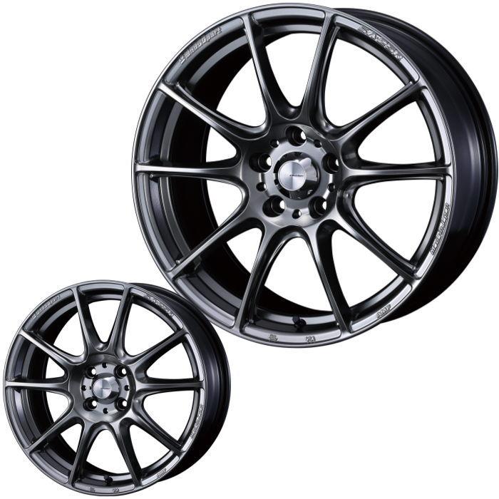 18インチ 5穴 114.3/100 7J/7.5J/8.5J/9.5J WedsSport SA-25R PSB 
