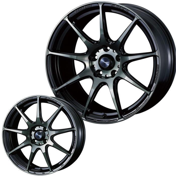 17インチ 4穴 100 6.5J WedsSport SA-99R WBC ホイール単品 4本セット 