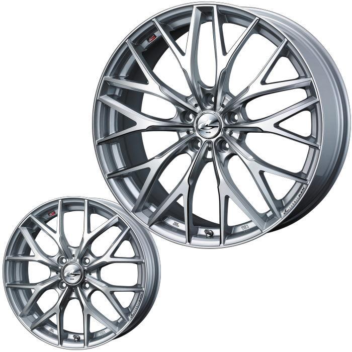 21インチ 5穴 114.3 8.5J LEONIS MX HS3/SC ホイール単品 4本セット 
