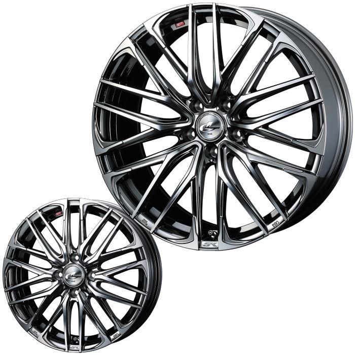 WEDS 15インチ 4穴 100 4.5J LEONIS SK BMCMC ホイール単品 4本セット 