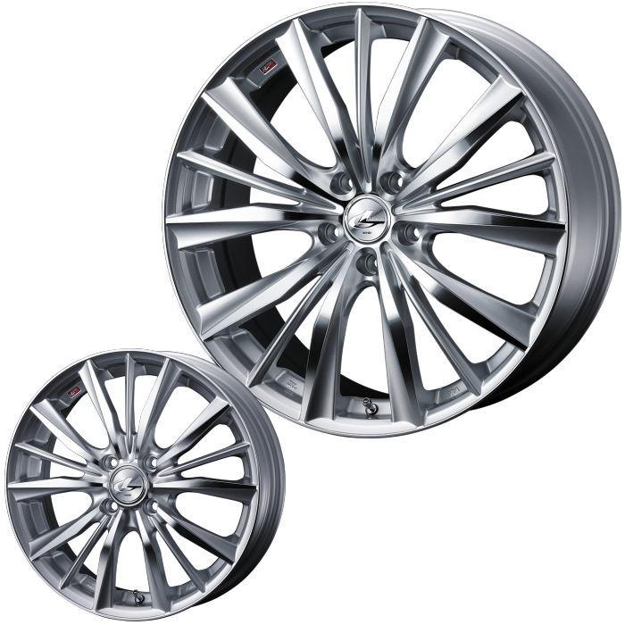 WEDS 17インチ 4穴 100 7J LEONIS VX HSMC ホイール単品 4本セット 