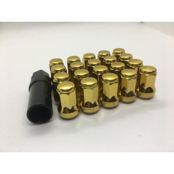 ヘプタゴンタイプフルロックナット 20個セット 全6色 袋タイプ M12×P1 