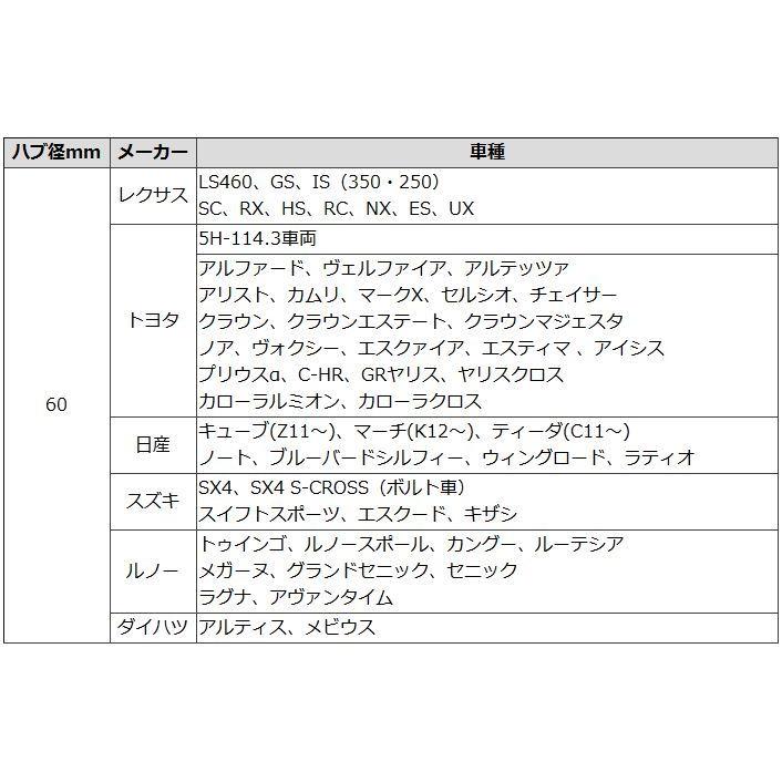 固着防止 樹脂 ツバ付き ハブリング ブラック 4枚 外径73 67 66.5 内径54 56 57 59 60 64 66 66.5 67｜mkst｜06