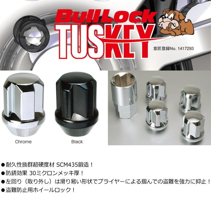 KYO-EI ロックナット単品 全長31mm ブラック Bull Lock TUSKEY M12×P1 