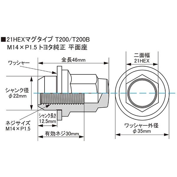 KYO-EI KYO-EI M14純正ホイール専用 ホイールナット メッキ 20個 平面
