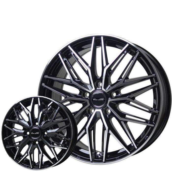 16インチ 195 65r16 サマータイヤセット車 バイク 自転車 プレシャス アスト M3 ブラックポリッシュ 195