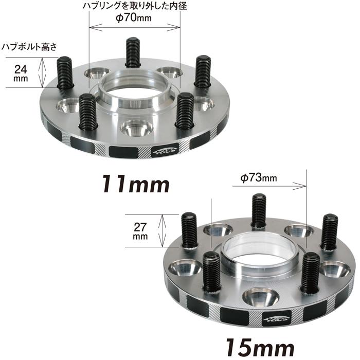 【かかおしゅがー】KYO-EI ワイトレ KYO-EI WIDE TREAD SPACER Hub Unit System 2枚 15mm 5H/4H