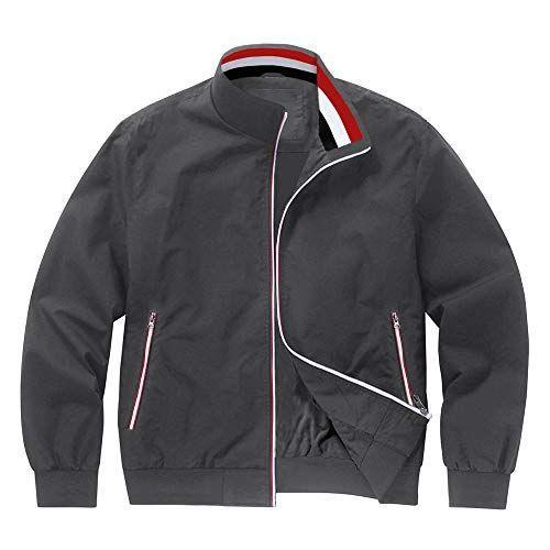 Kefitevd アウター メンズ 春秋 スタジャン カジュアル バイクジャケット 軽量 ウインドブレーカー ワークジャケット おしゃれ 灰 Seal限定商品